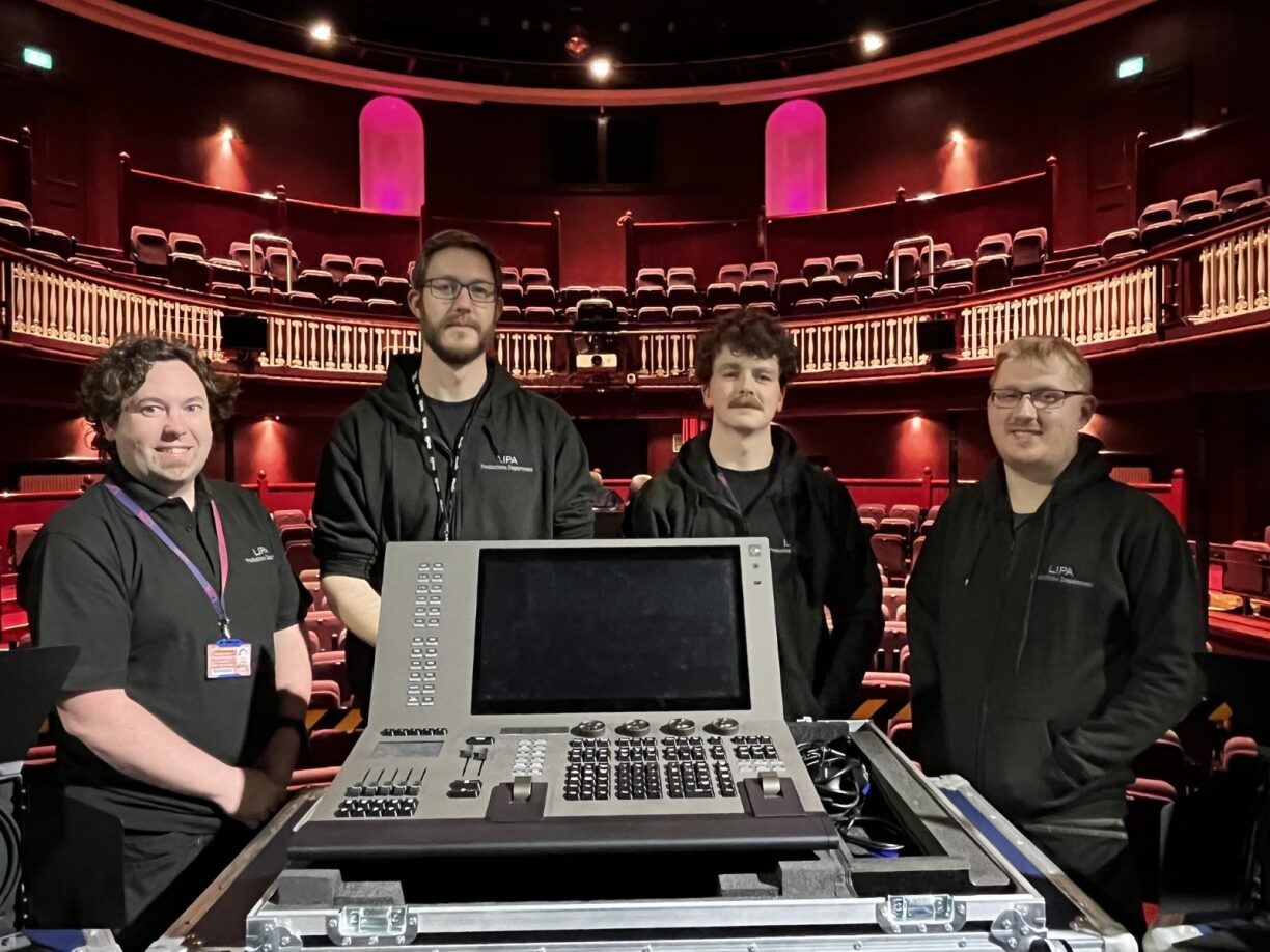 The LIPA team with their new ETC Gio @ 5 Console